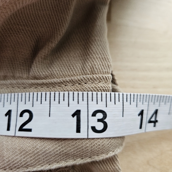 Abercrombie & Fitch XS Belted Brown Utility Jumpsuit Women Petite Short Sleeve - Picture 9 of 12